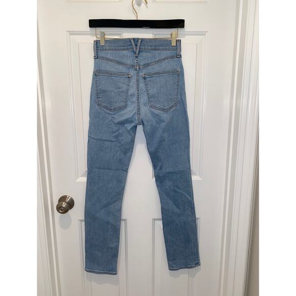 Veronica Beard Jeans Slim Leg Color Blue Float On Ankle size 24 - Picture 2 of 5